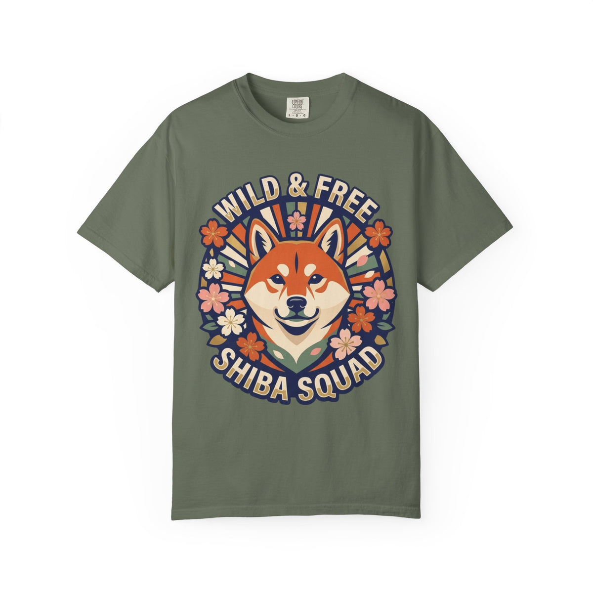 "Shiba Squad" Unisex Garment-Dyed Tee
