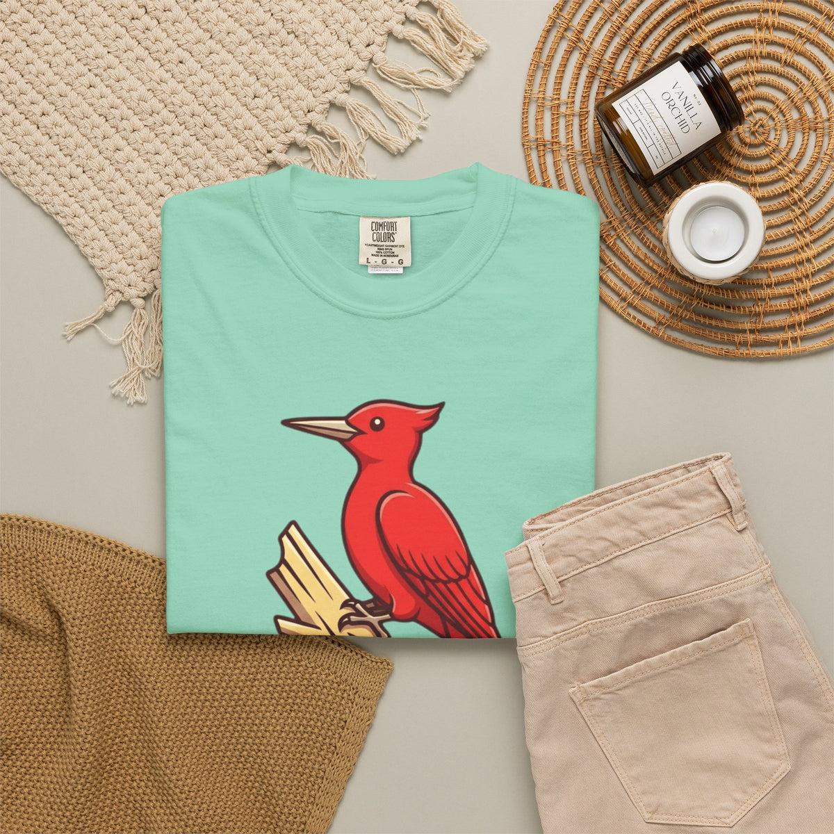 "Look At That Big Red Pecker" Unisex Garment-Dyed Tee