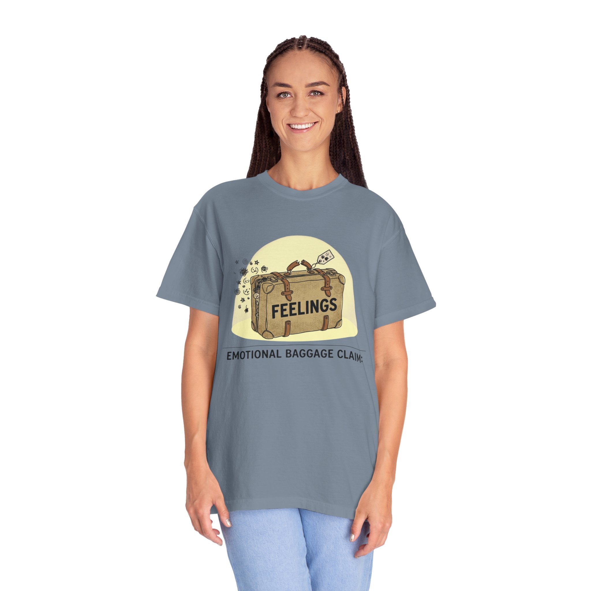 "Emotional Baggage Claim" Unisex Garment-Dyed T-shirt