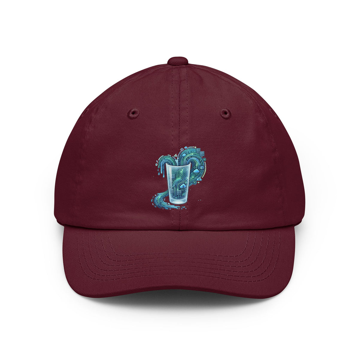 Color: Maroon | Glass of Data Dad Hat