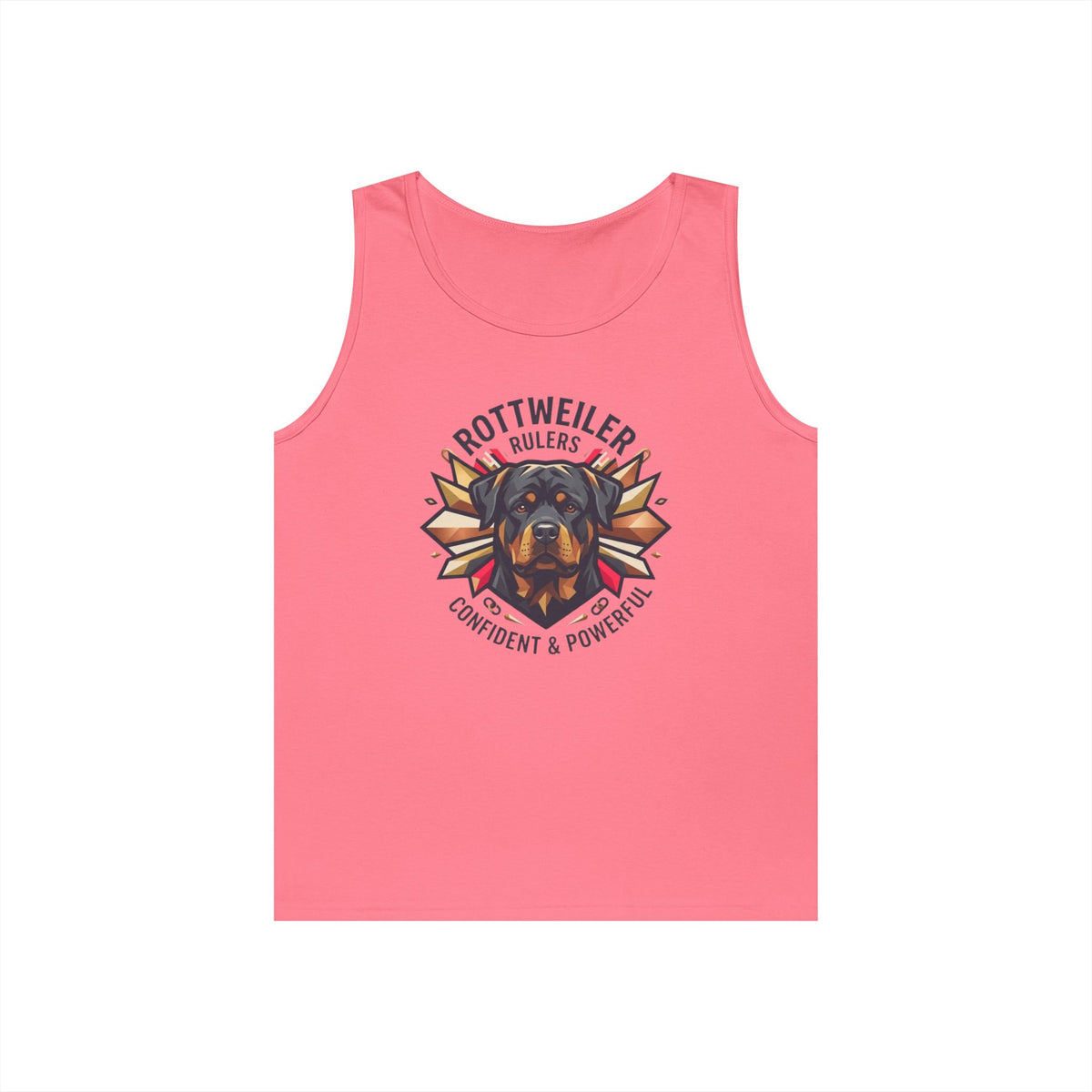 "Rottweiler Rulers Confident Powerful" Tank Top