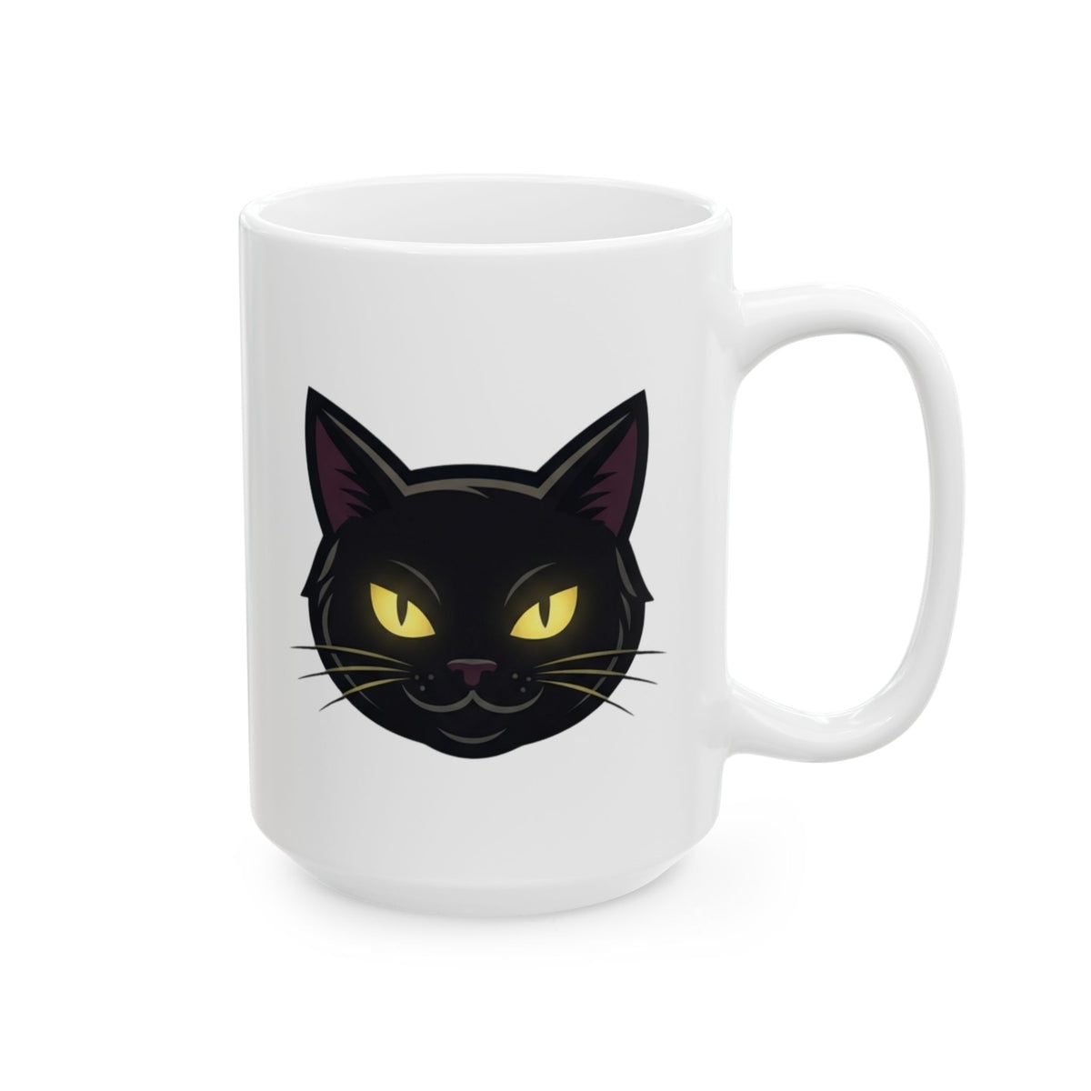 "Unholy and Unbothered" White Ceramic Mug — Graphic