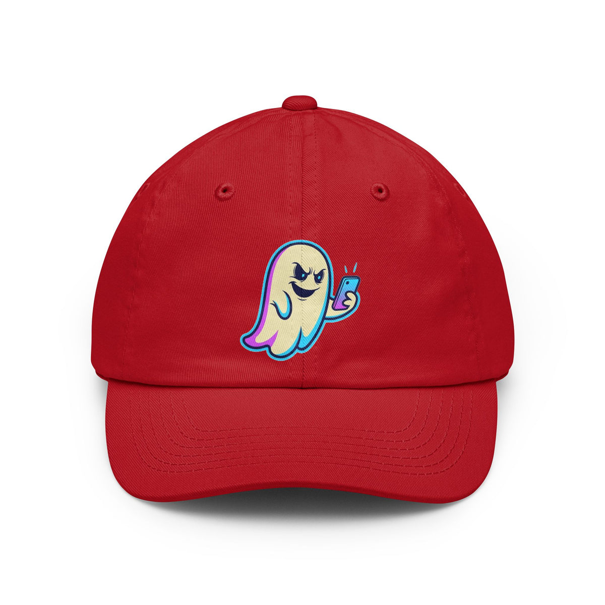 Color: Red | Ghosting Dad Hat — Graphic