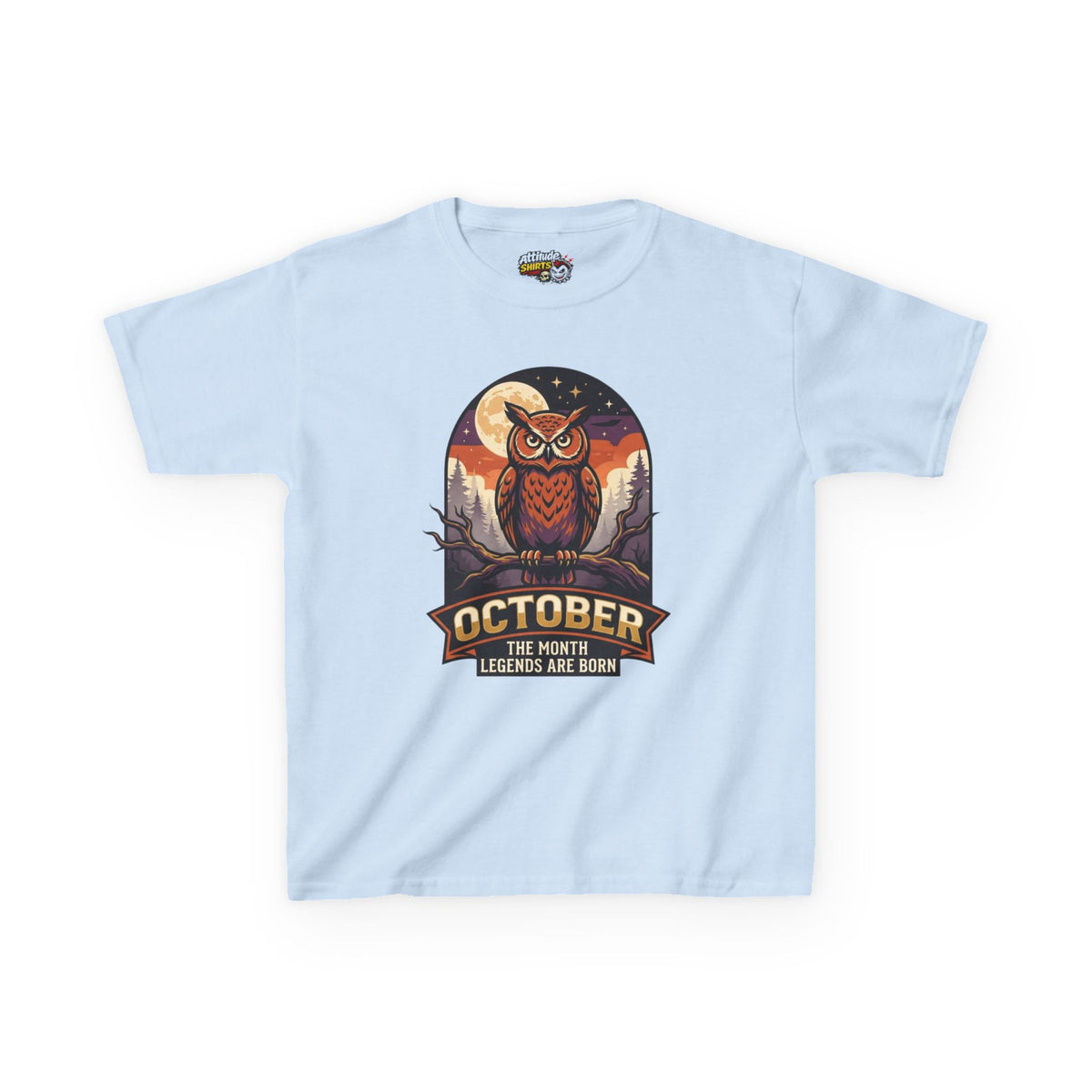 Color: Light Blue | October Legend Kids Tee
