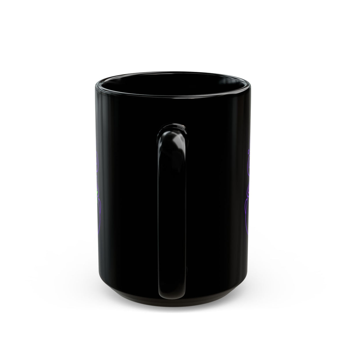 "Ride The Handle, Stir The Pot" Black Ceramic Mug — Graphic