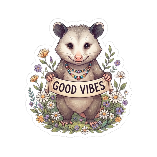 "Hippy Opossum" Sticker — Main