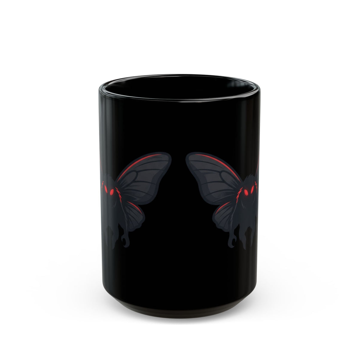 "Mothman (West Virginia, USA)" Black Ceramic Mug — Graphic