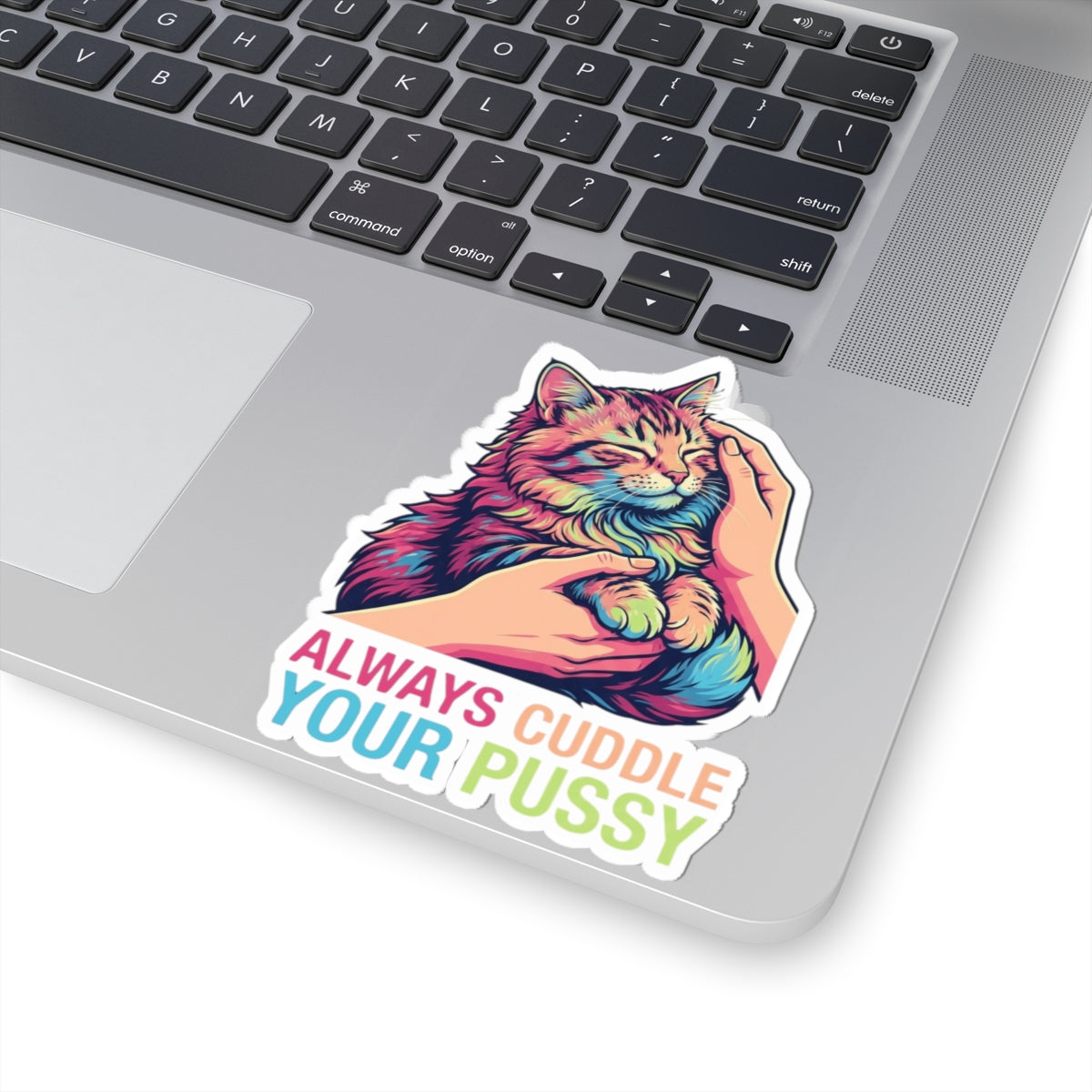 "Always Cuddle Your Pussy" Sticker — Main