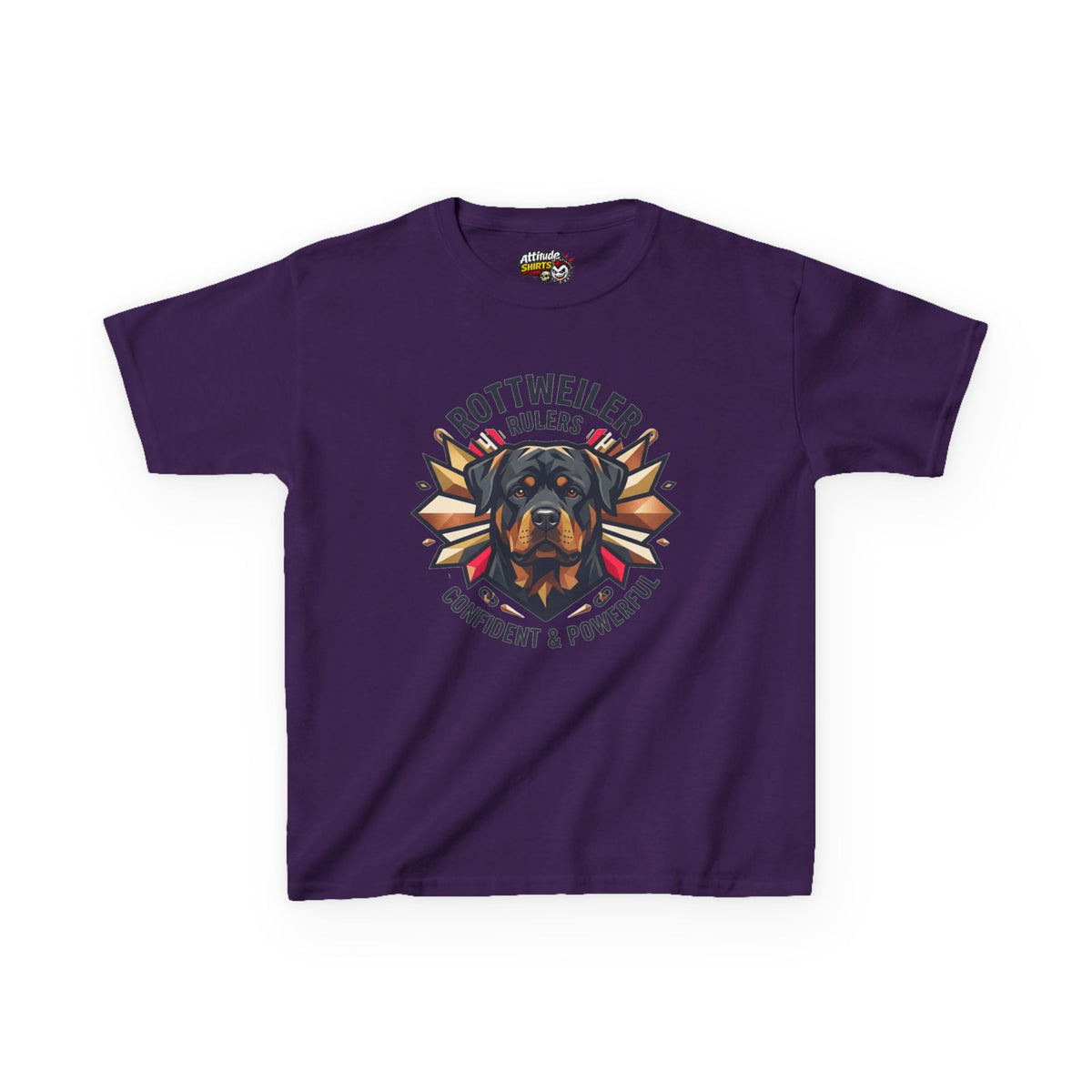 "Rottweiler Rulers Confident Powerful" Kids Tee