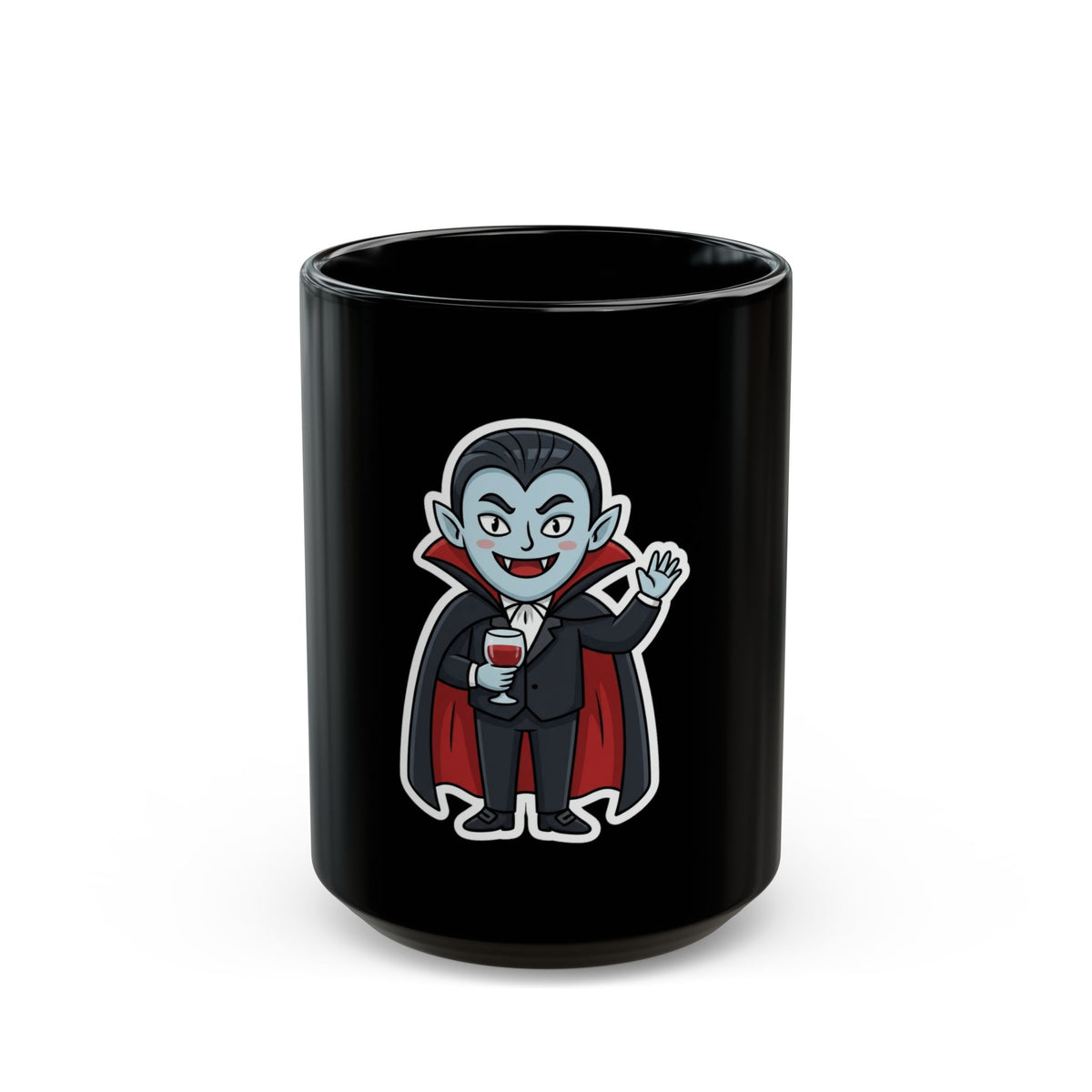 "Dracula" Black Ceramic Mug