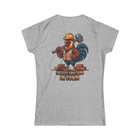 Color: Sport Grey | Biggest Erection in Town Women's Tee