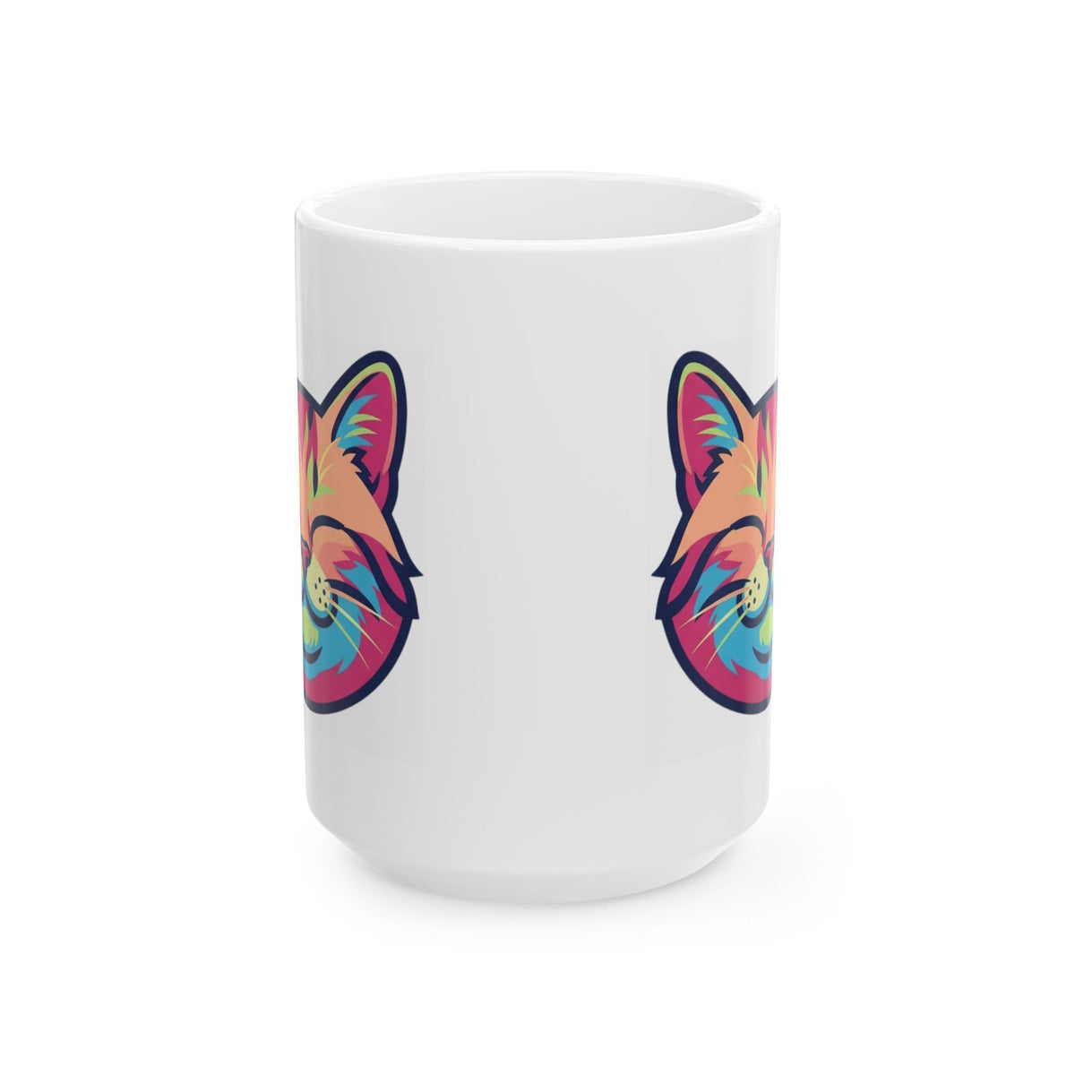 "Always Cuddle Your Pussy" White Ceramic Mug — Graphic