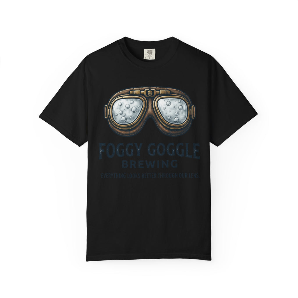 "Foggy Goggle Brewing" Unisex Garment-Dyed Tee