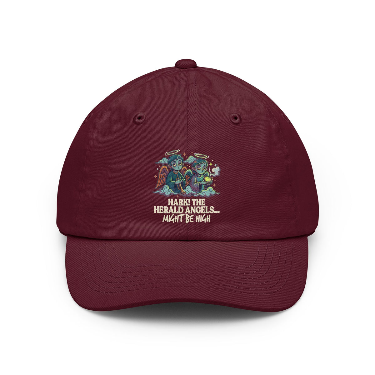 Color: Maroon | Hark The Herald Angels Dad Hat