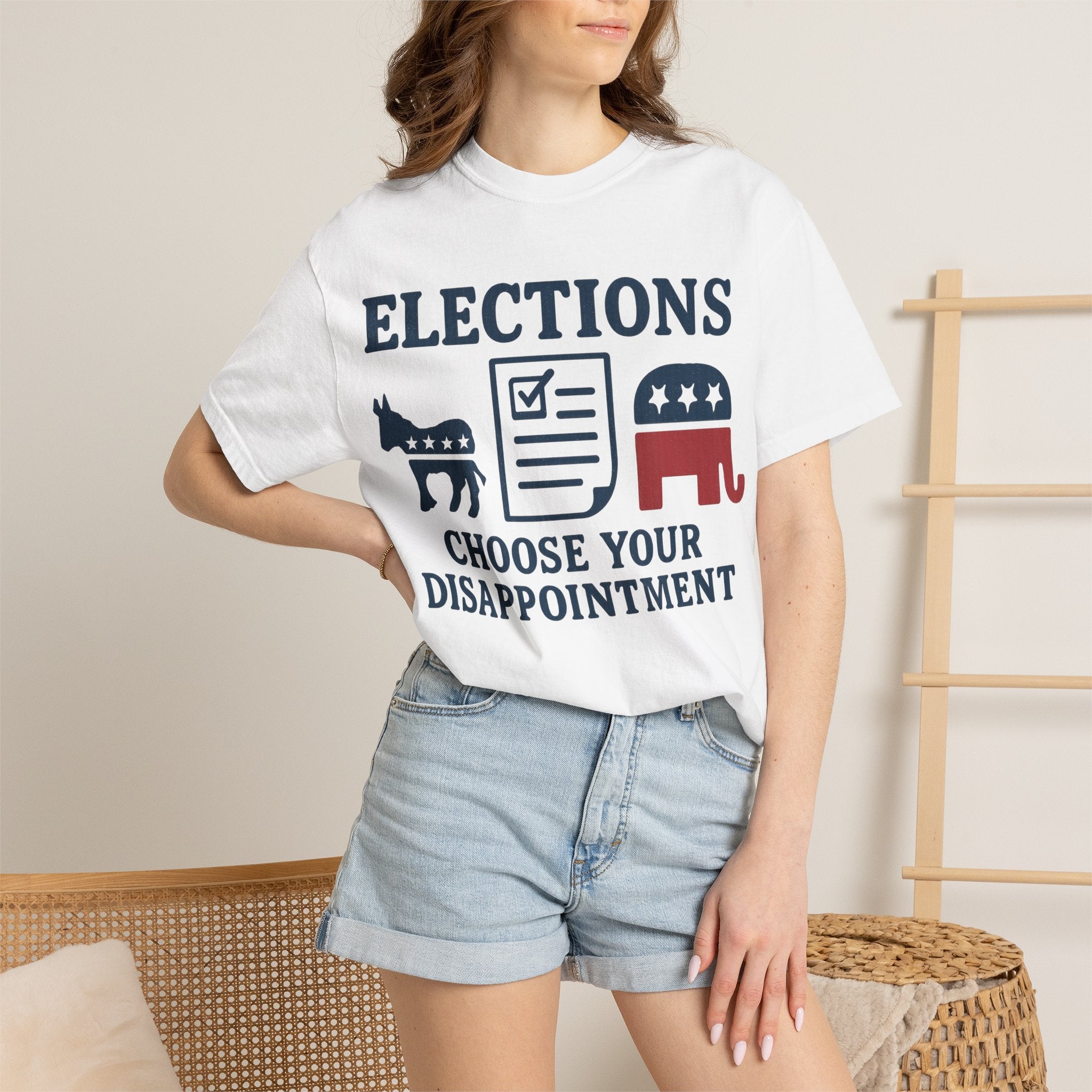 "Voting for the Best" Unisex Garment-Dyed T-shirt
