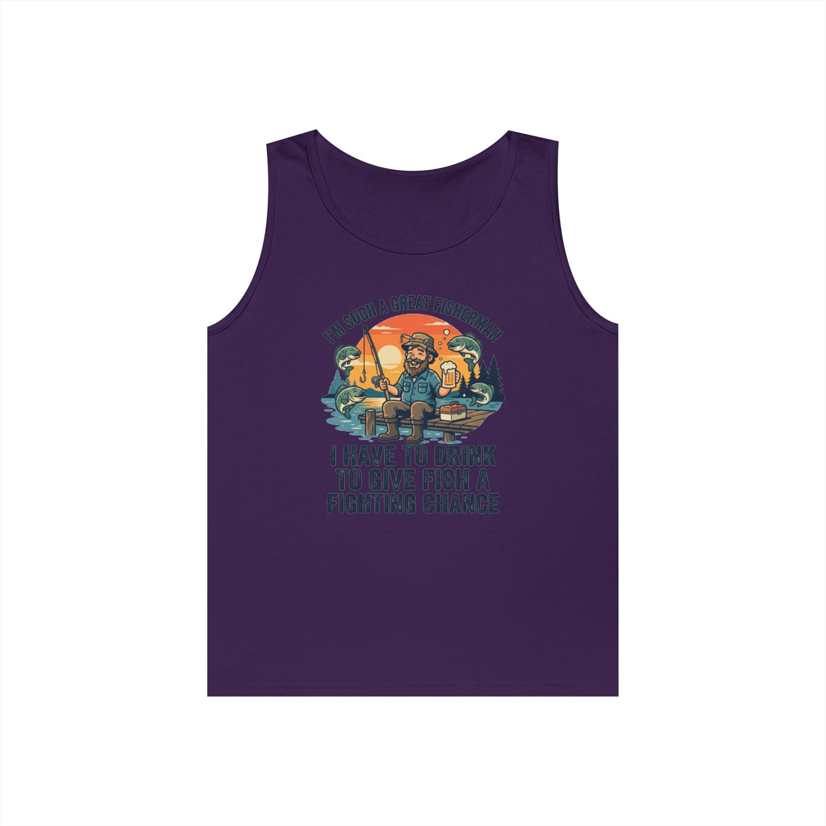 "Drink to Give Fish a Fighting Chance" Tank Top