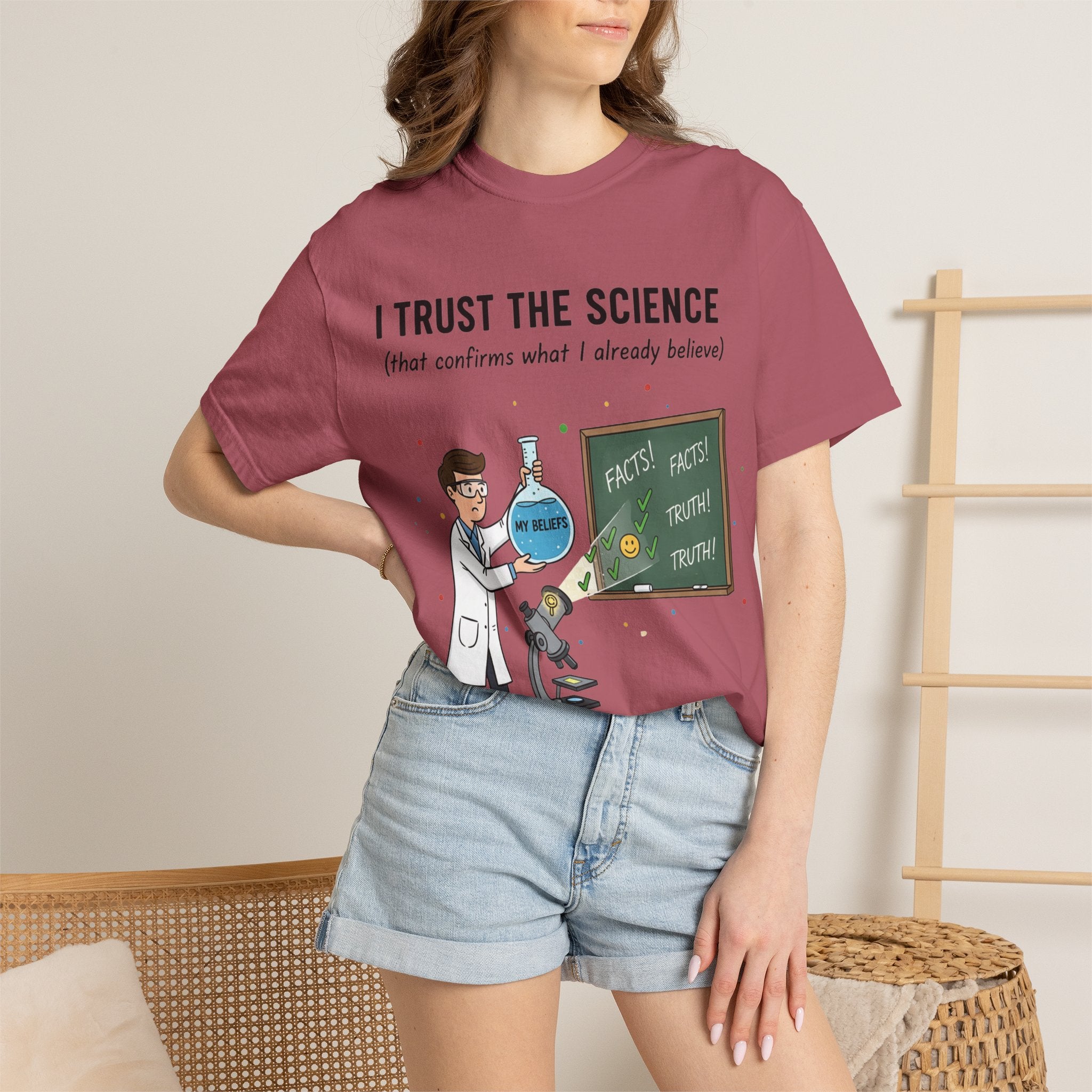 "I Trust The Science" Unisex Garment-Dyed T-shirt