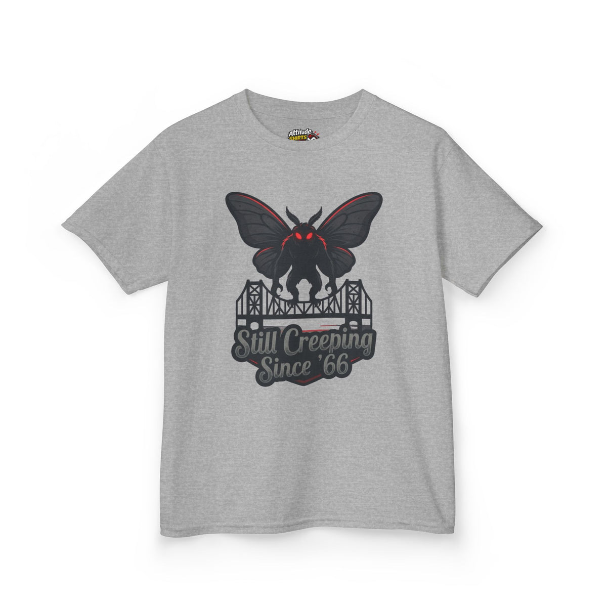 Color: Sport Grey | Mothman (West Virginia, USA) Kids Tee