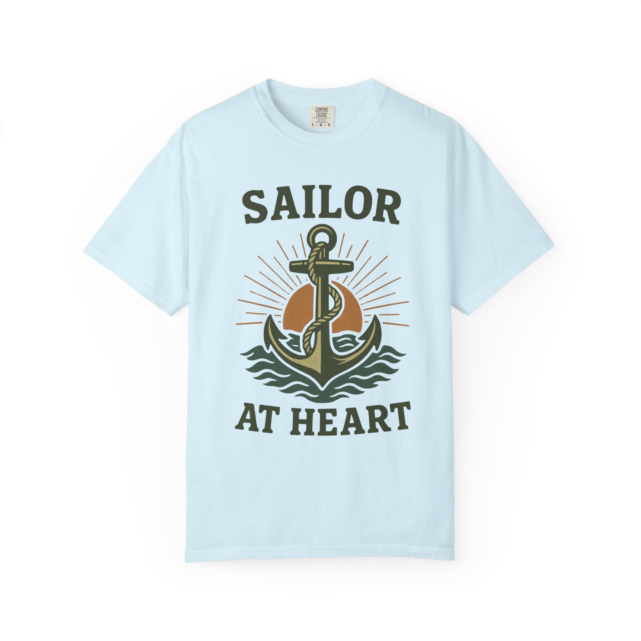 "Sailor at Heart" Unisex Garment-Dyed T-shirt