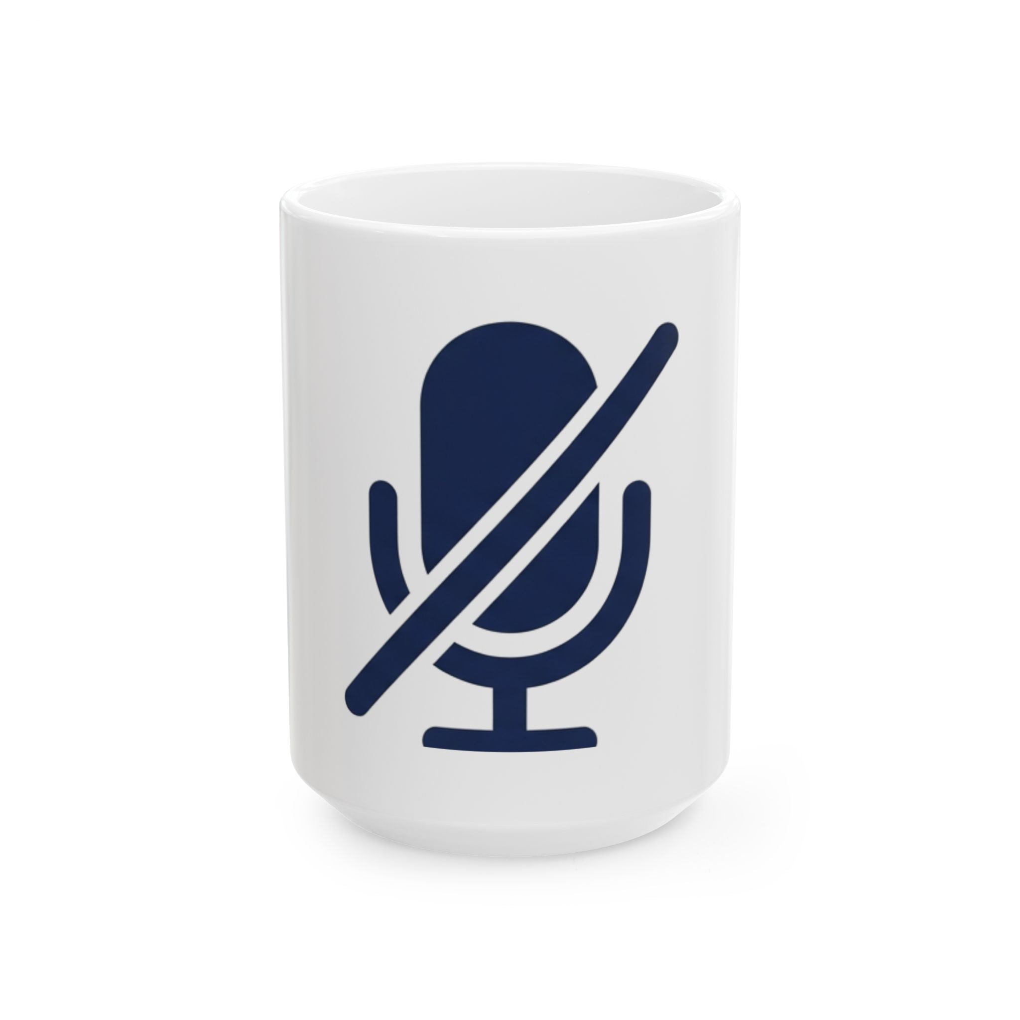 "I'm Sorry I Was On Mute" White Ceramic Mug — Graphic