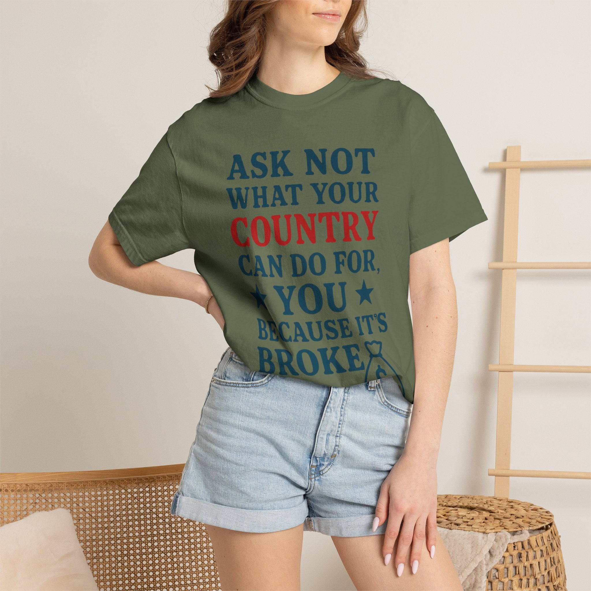 "Because It’s Broke" Unisex Garment-Dyed T-shirt