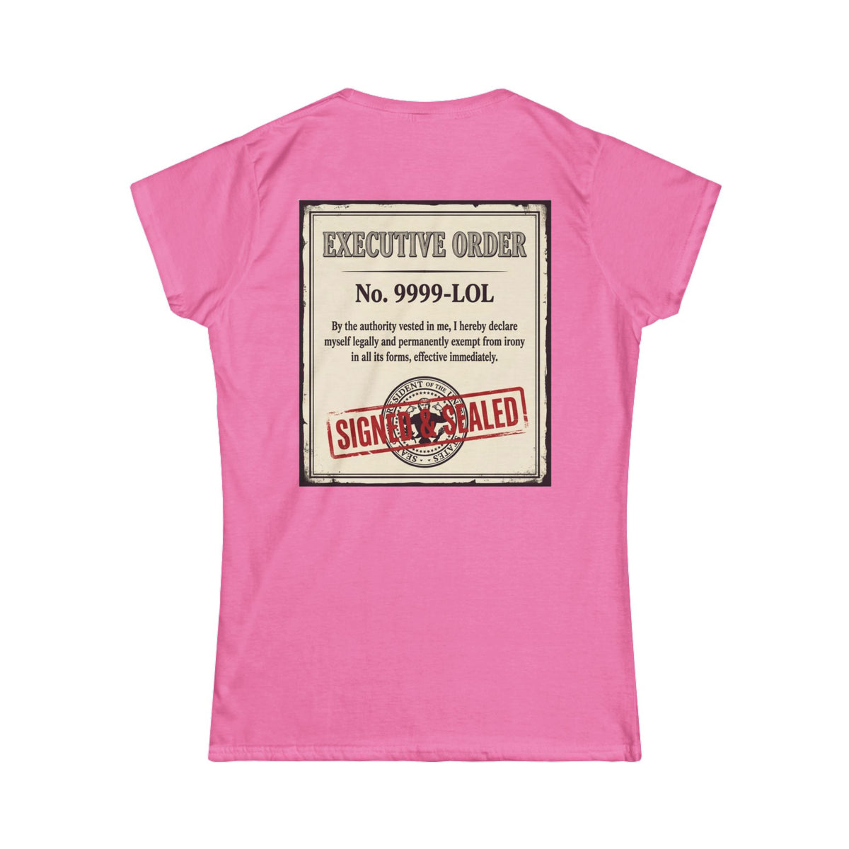 "Irony Free" Women's Tee