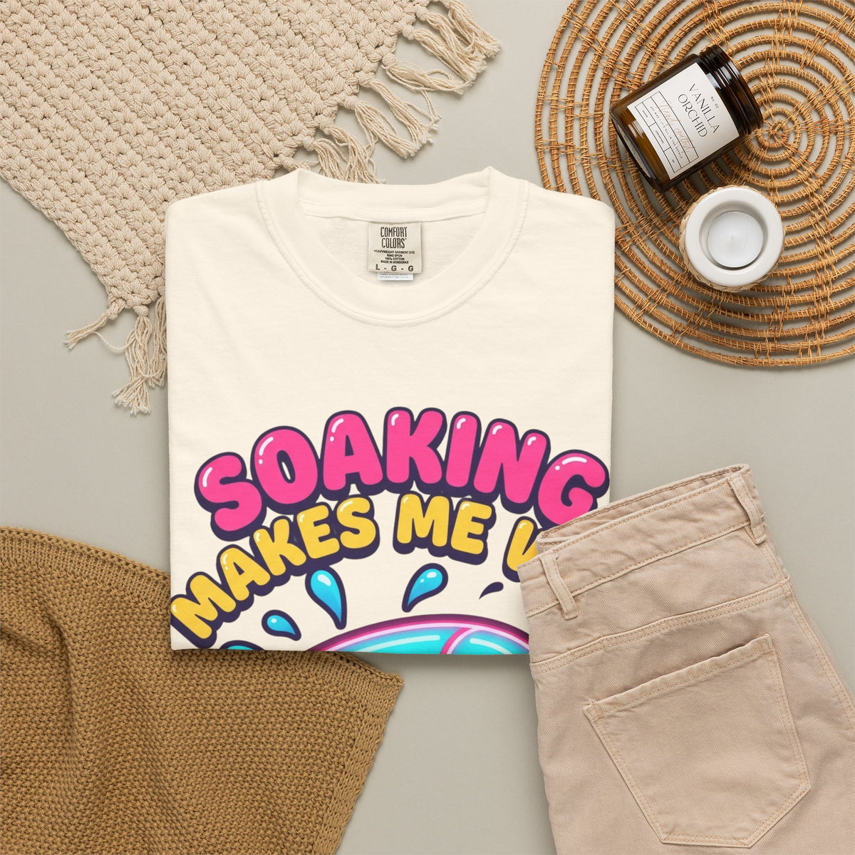 Soaking Makes Me Wet Unisex Garment-Dyed Tee
