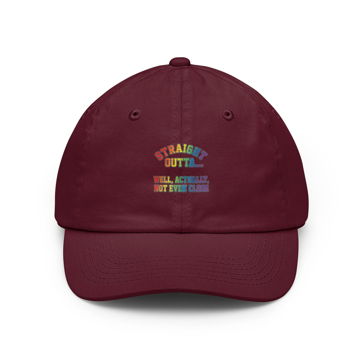 Color: Maroon | Straight Outta Not Even Dad Hat
