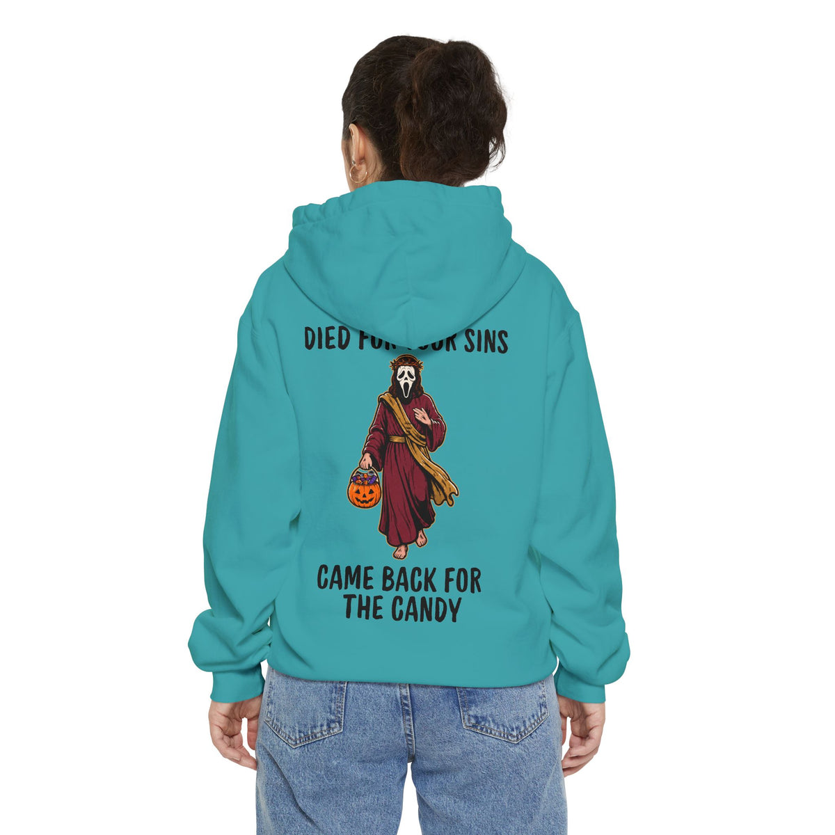 Color: Seafoam | Died for Your Sins, Came Back for the Candy Garment-Dyed Hoodie