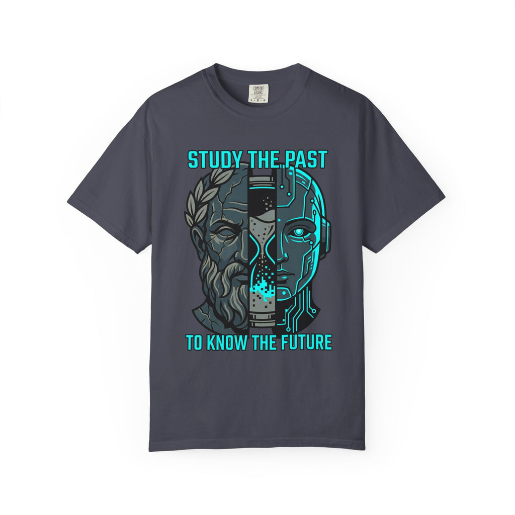 "Study the Past Know the Future" Unisex Garment-Dyed Tee