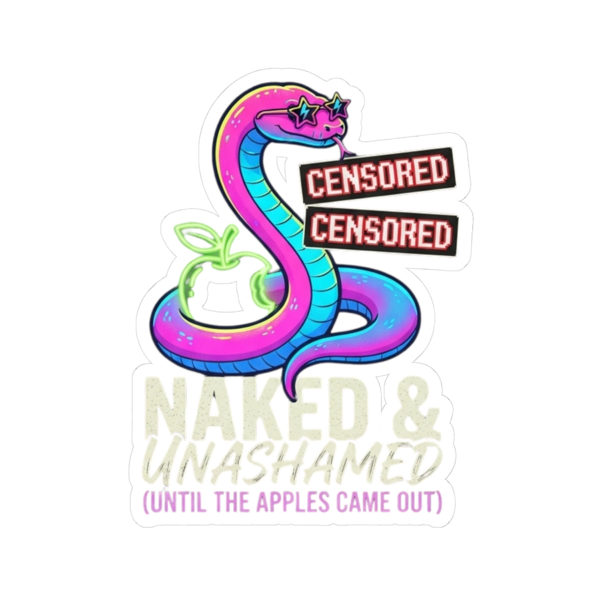 "Good Book Series Naked & Unashamed" Sticker — Main