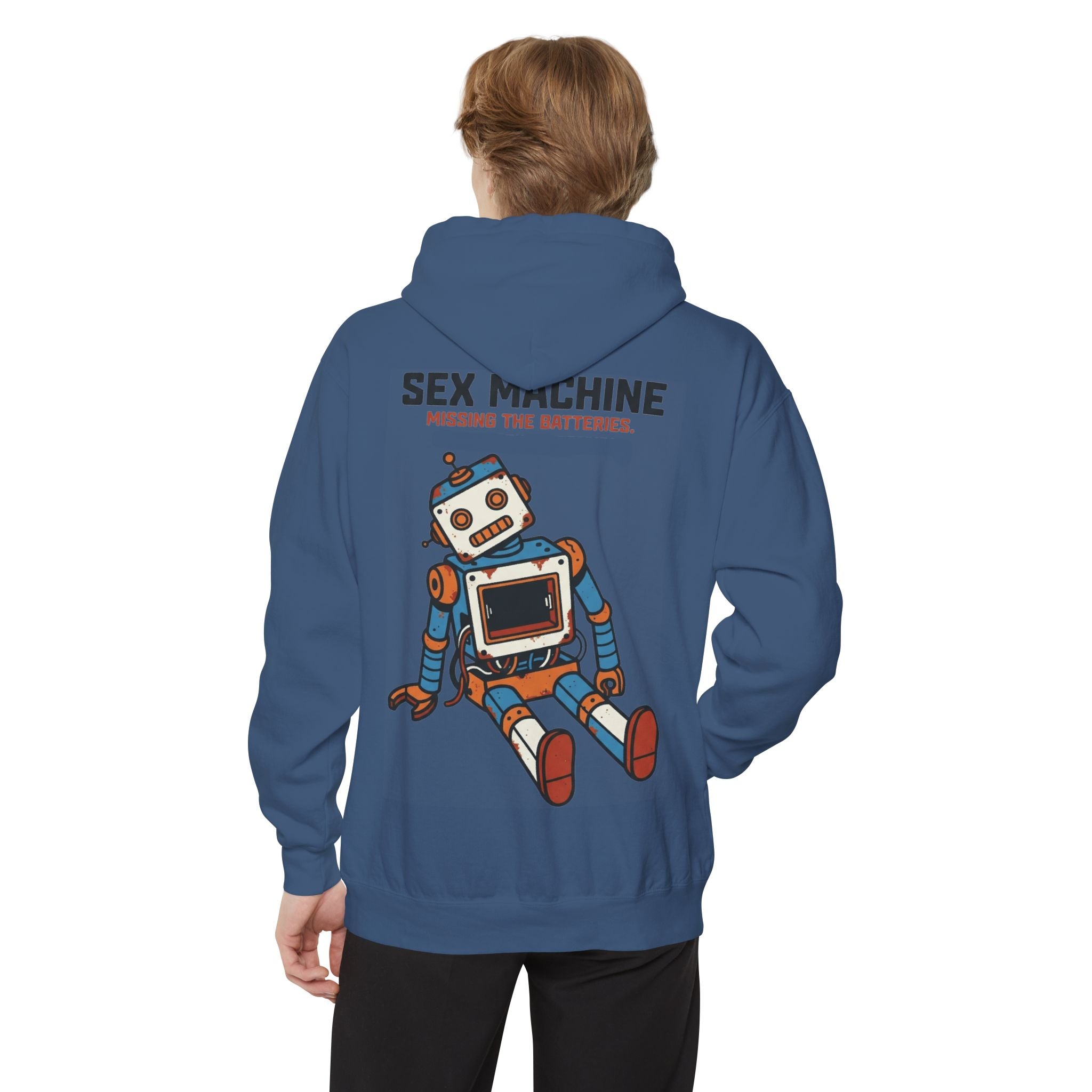 "Sex Machine" Garment-Dyed Hoodie