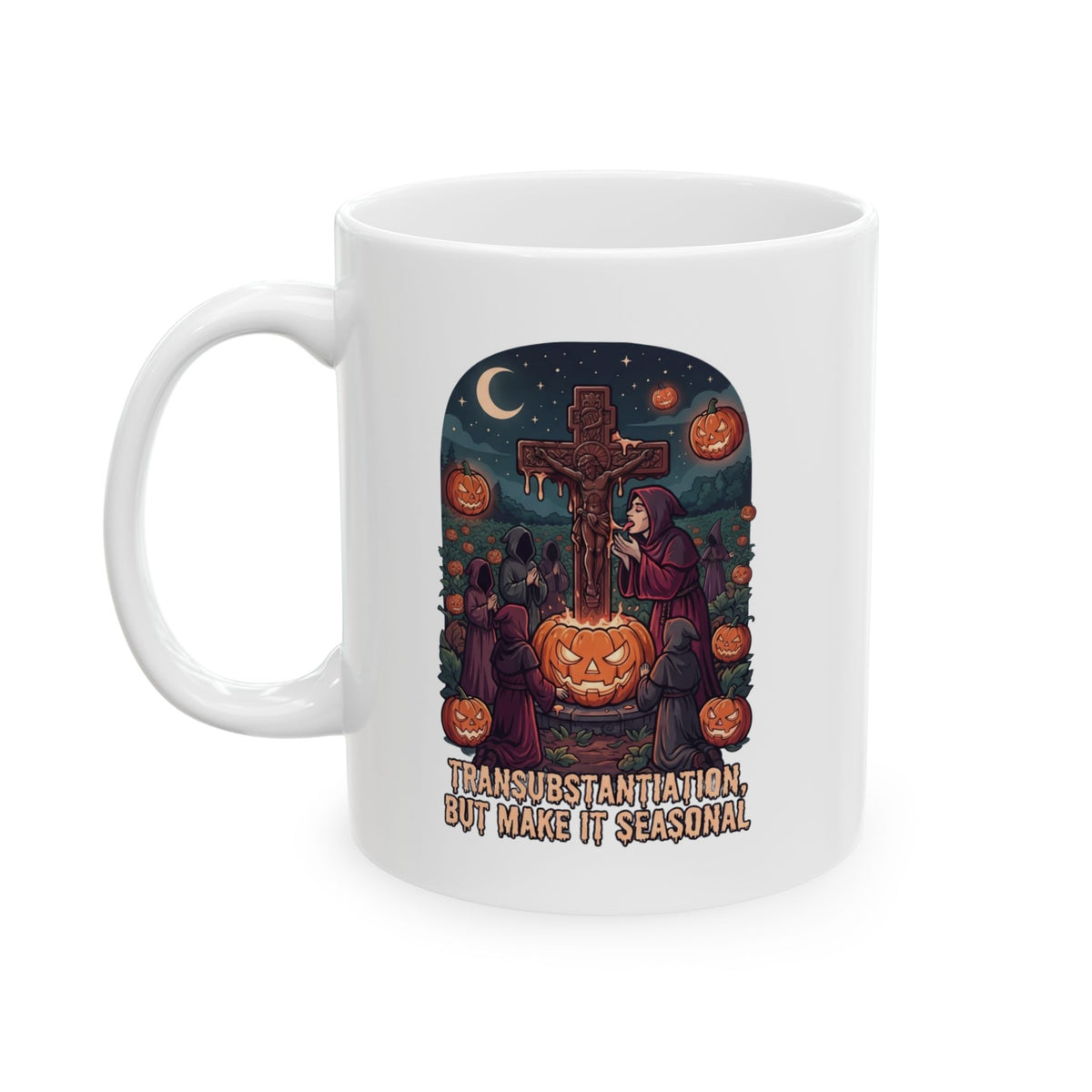 "Seasonal Transubstantiation" White Ceramic Mug