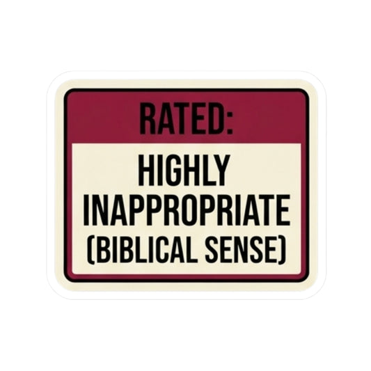 "Good Book Series Highly Inappropriate" Sticker — Main
