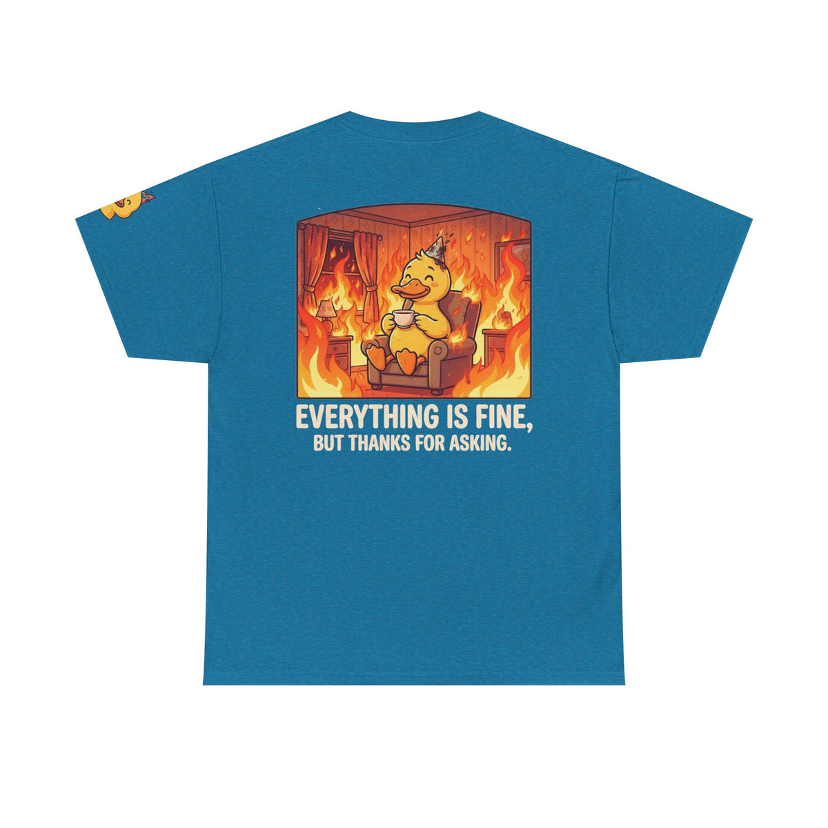 Color: Antique Sapphire | Everything Is Okay Premium Graphic Tee