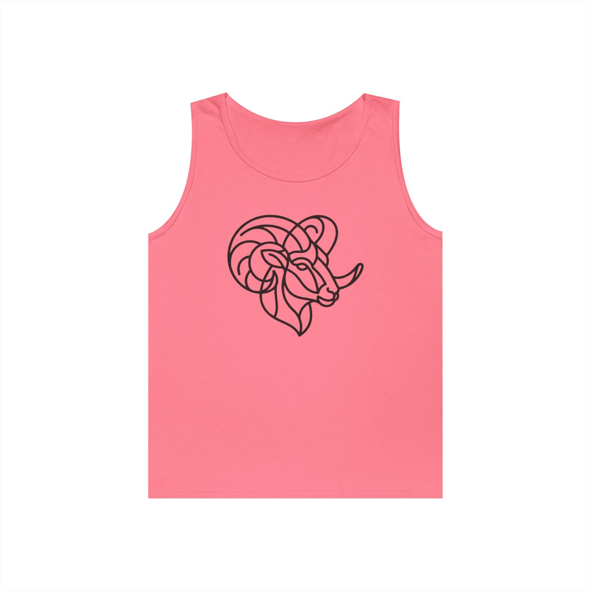 "Aries The Minimalist Ram" Tank Top