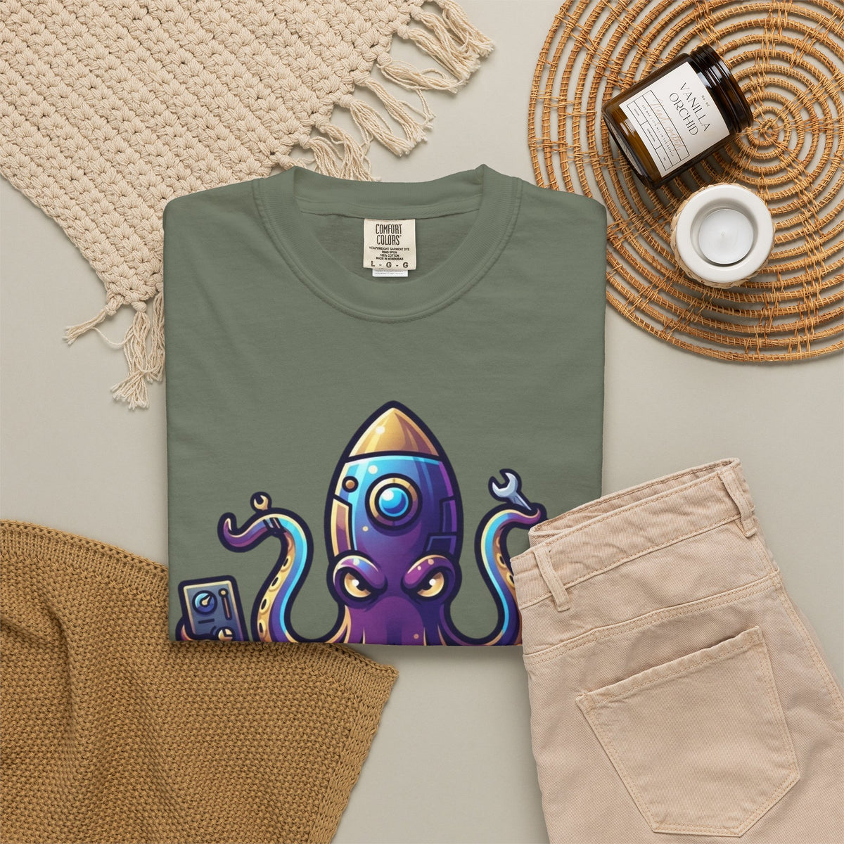 "Octo Credible" Unisex Garment-Dyed Tee