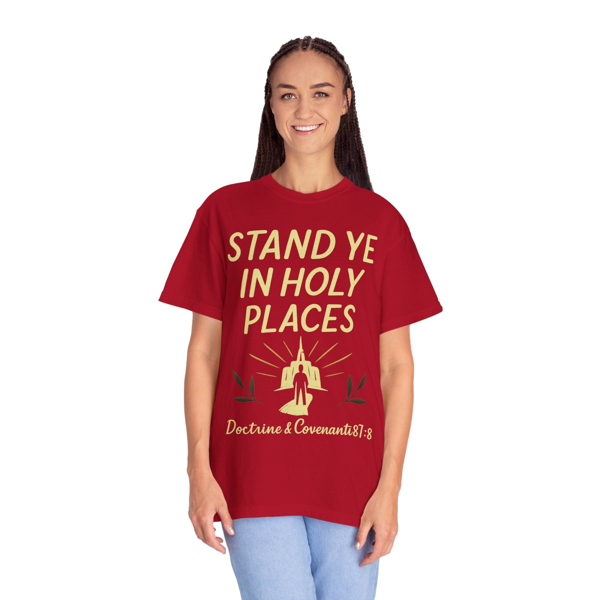 "Stand in Holy Places" Unisex Garment-Dyed T-shirt