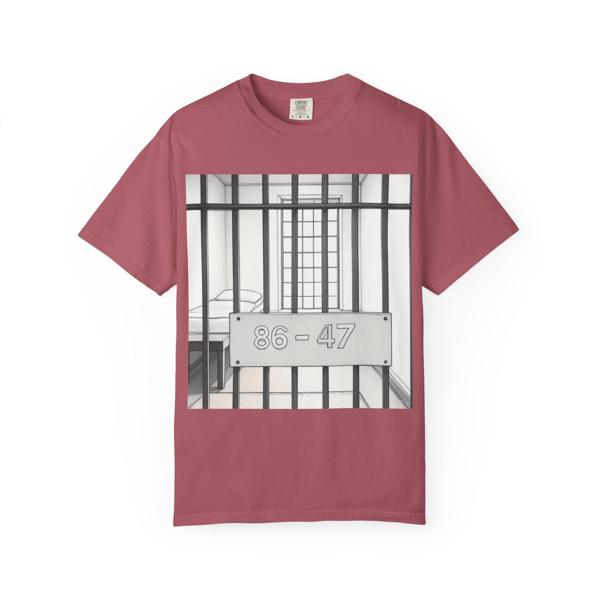 "86-47 Jail Cell" Unisex Garment-Dyed T-shirt