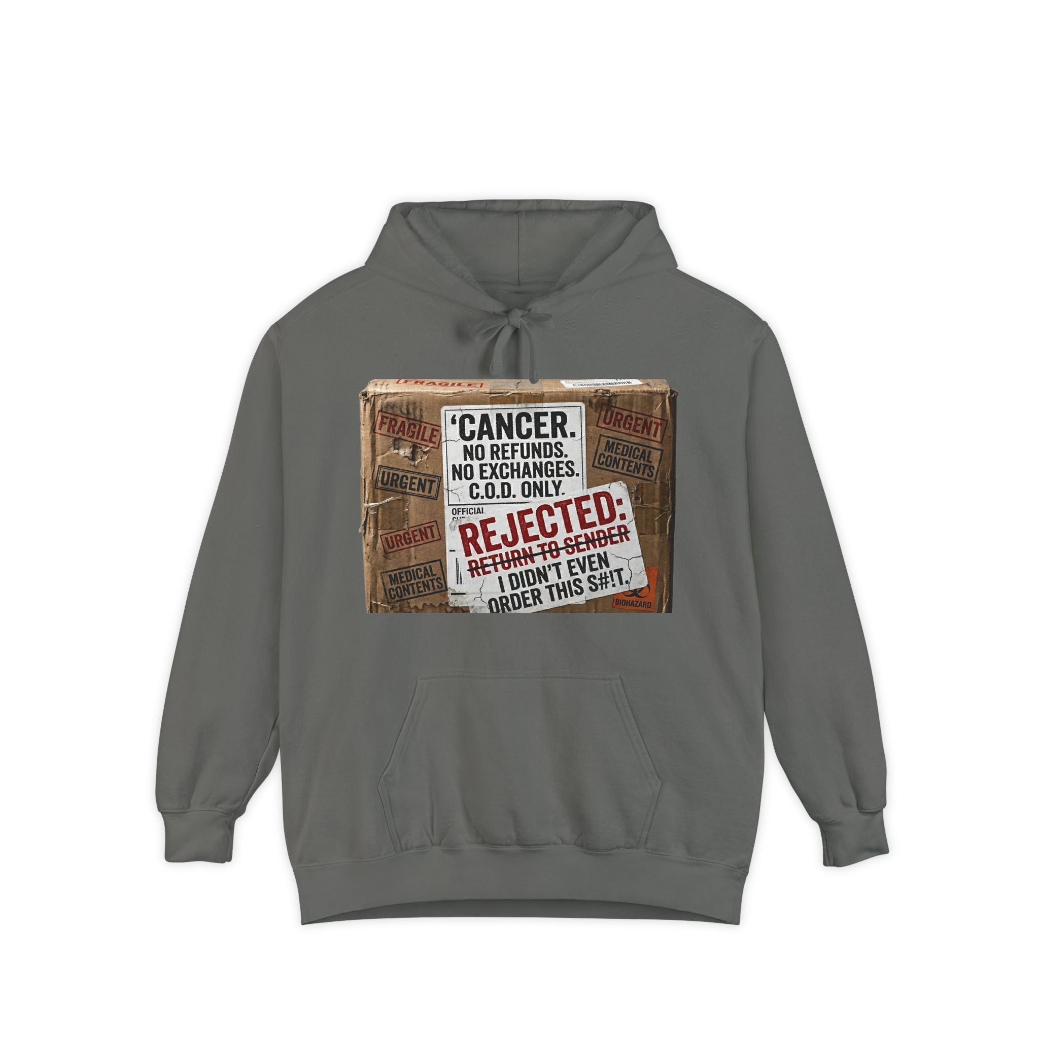 Return to Sender: Cancer Edition | Garment-Dyed Hoodie — AttitudeShirts
