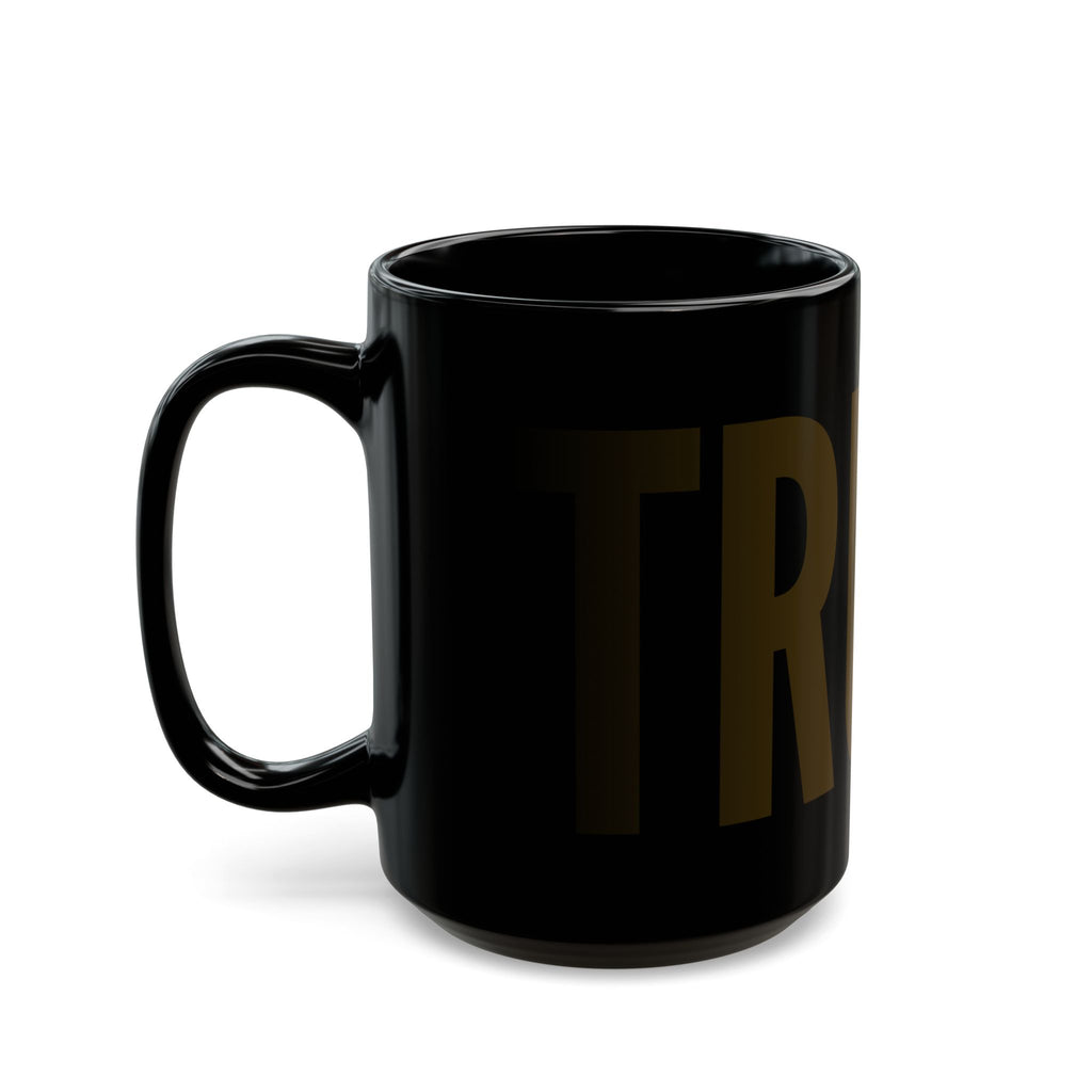 "Trump Honest Truth" Black Ceramic Mug — Graphic