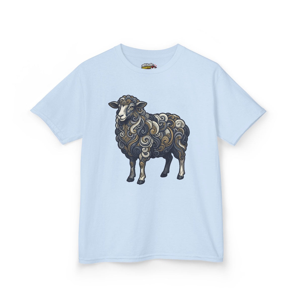 Color: Light Blue | Barnyard Sheep Kids Tee