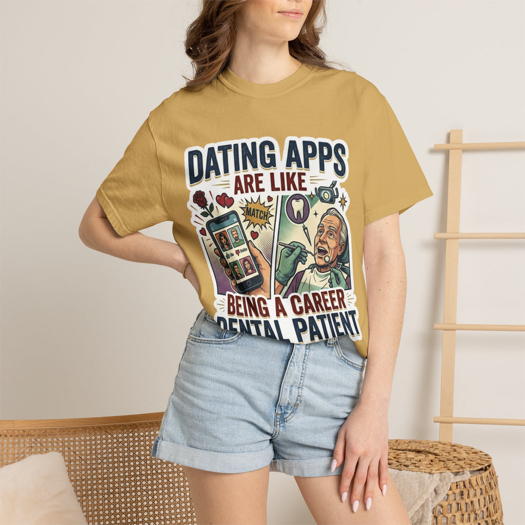 "Dating Apps" Unisex Garment-Dyed Tee