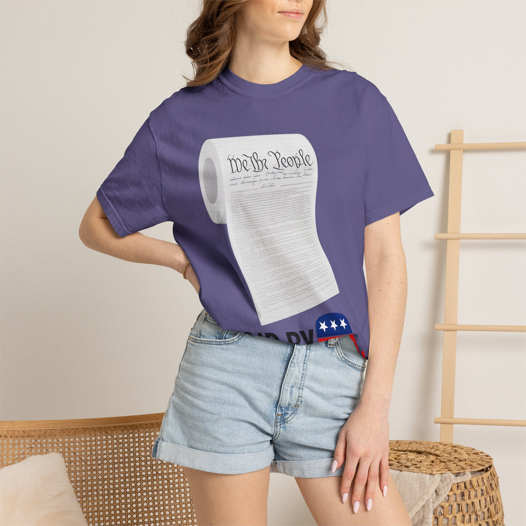 "Constitution Toilet Paper" Unisex Garment-Dyed T-shirt
