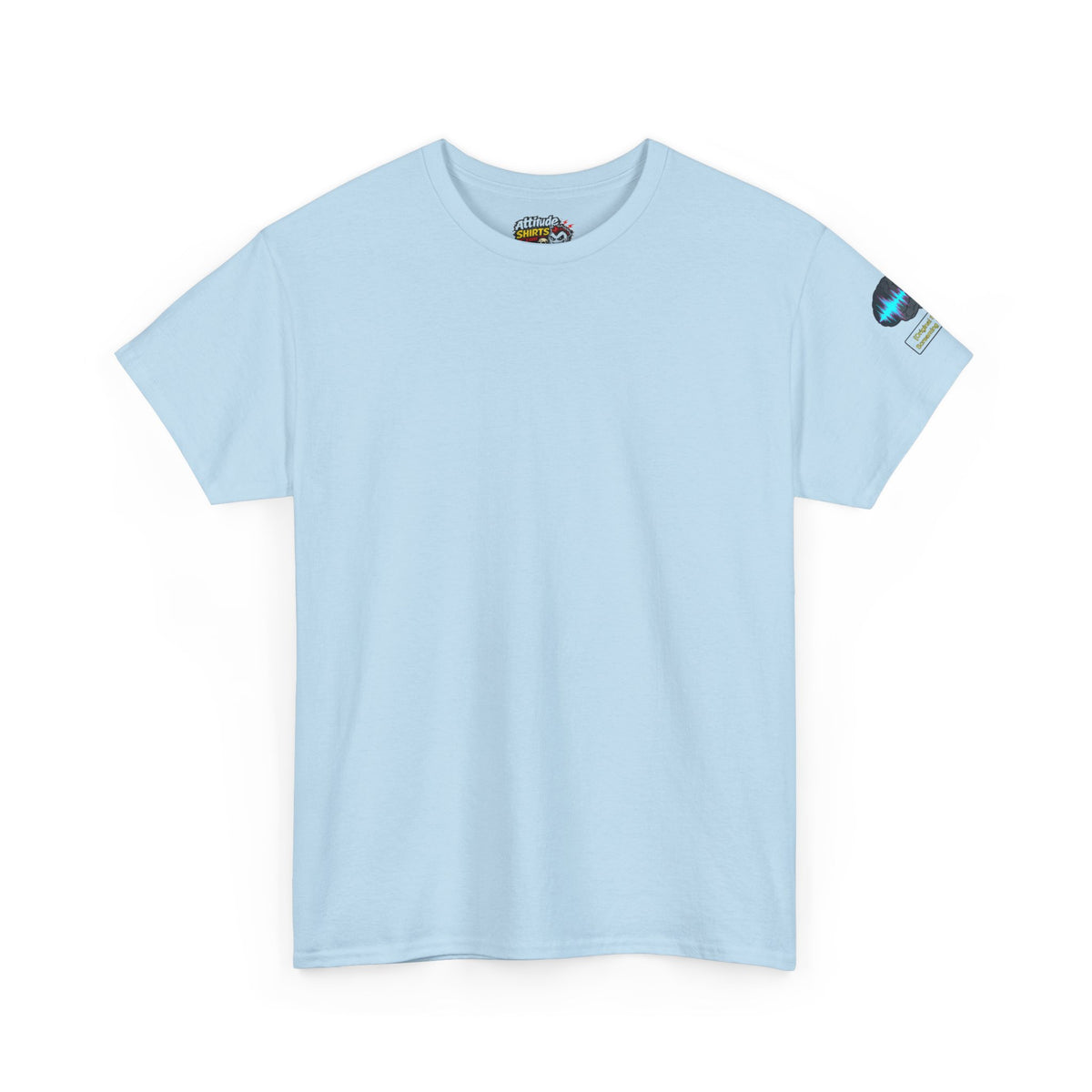 Color: Light Blue | Screaming Internally Premium Graphic Tee