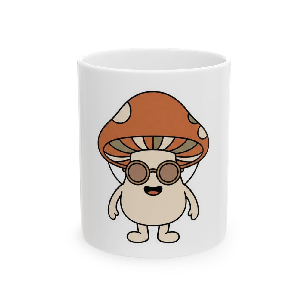 "Shroom Man" White Ceramic Mug