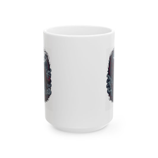 "The Beast of Gévaudan (France)" White Ceramic Mug