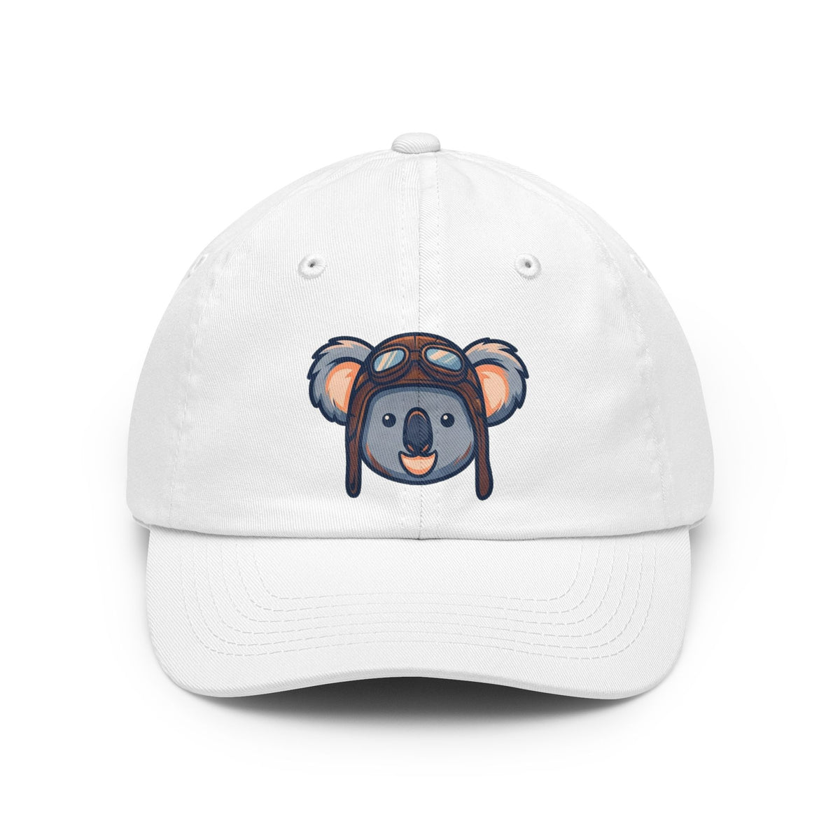 Color: White | Koala Credible Dad Hat — Graphic