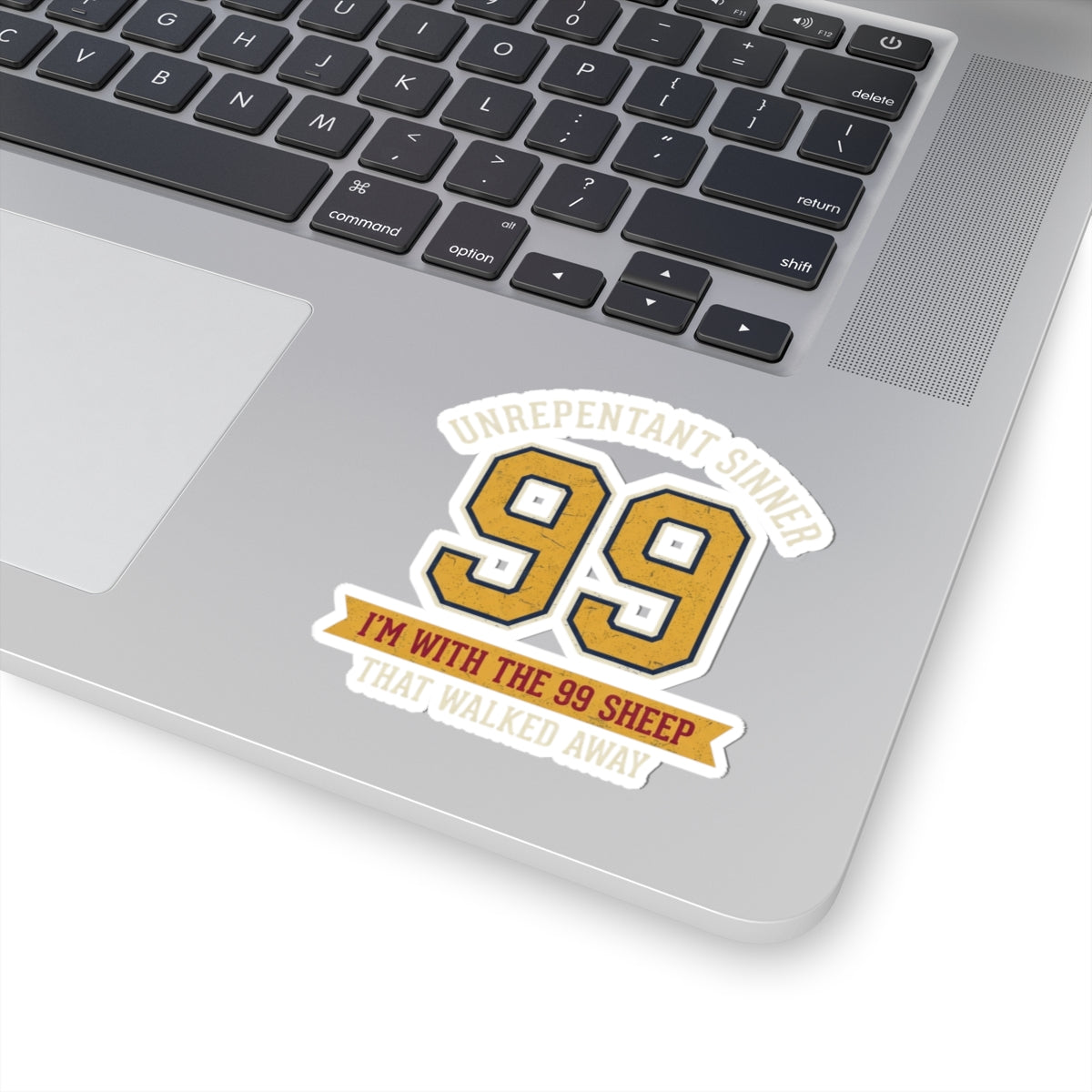 "Good Book Series 99 Unrepentant Sinner" Sticker — Main