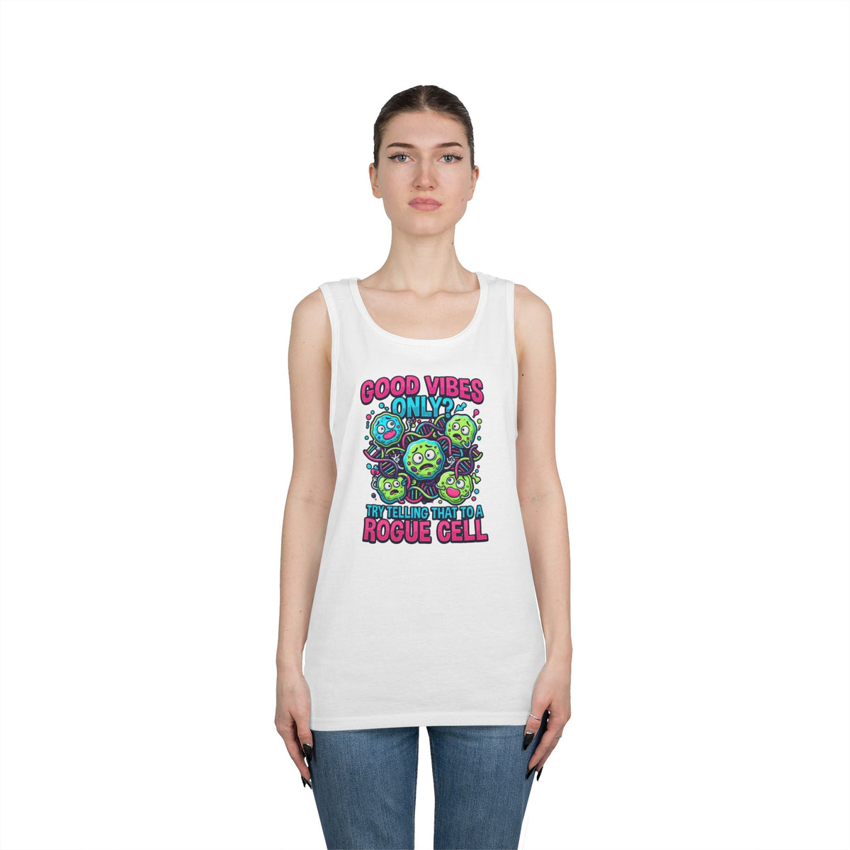Color: White | Good Vibes Only Tank Top